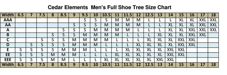XXL 2 Pack Cedar Elements Combination Cedar Shoe Trees 