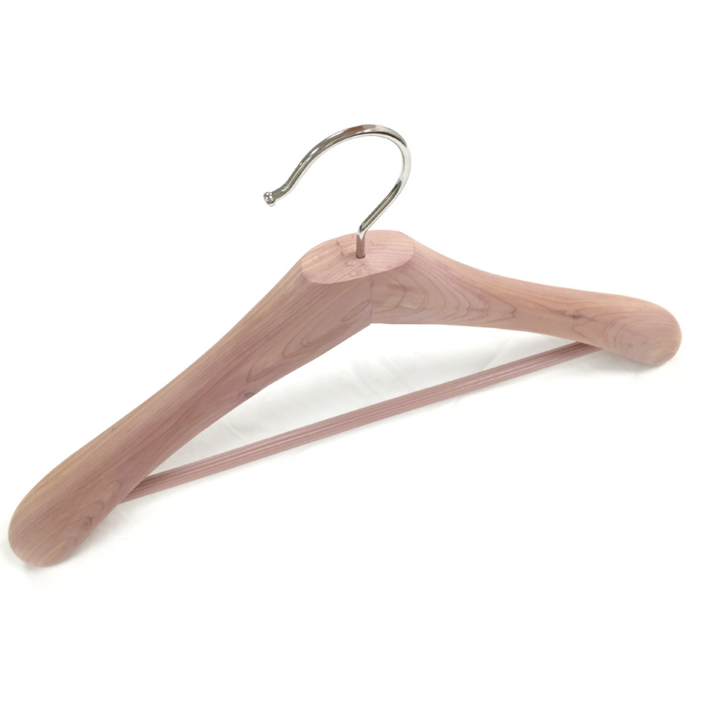 Cedar Suit Hanger w/ Clips