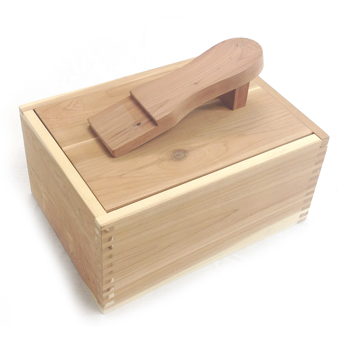 HANGERWORLD Natural Cedar Wood Shoe Shine Care Box with Foot Rest